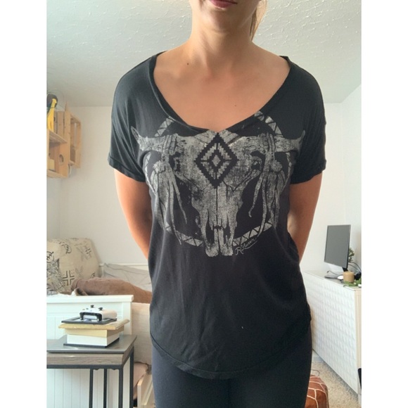 Denim & Supply by Ralph Lauren - black skull tee - Picture 1 of 1